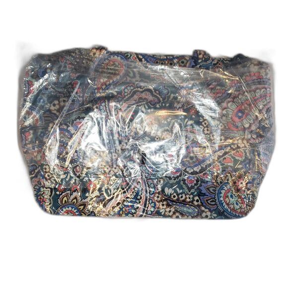VERA BRADLEY Haymarket Paisley Jewel Expandable Travel Bag Tote NEW - Picture 5 of 9